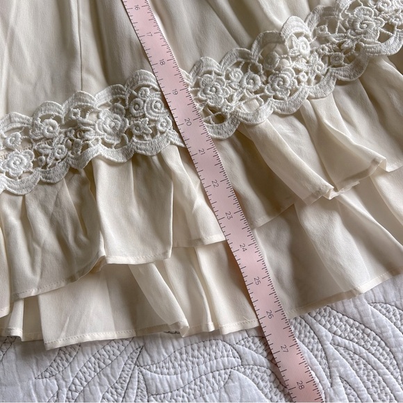 Kate Spade - Rambling Roses Silk Inset Blouse - Ivory/White - Picture 16 of 16